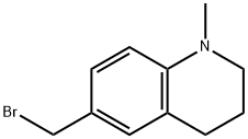 Quinoline, 6-(bromomethyl)-1,2,3,4-tetrahydro-1-methyl- Structural