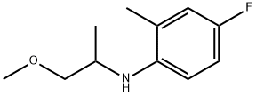 Benzenamine, 4-fluoro-N-(2-methoxy-1-methylethyl)-2-methyl- Structural