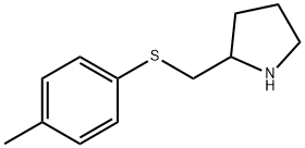 Pyrrolidine, 2-[[(4-methylphenyl)thio]methyl]- Structural