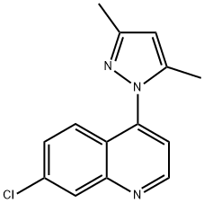 Quinoline, 7-chloro-4-(3,5-dimethyl-1H-pyrazol-1-yl)- Structural