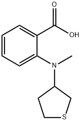 Benzoic acid, 2-[methyl(tetrahydro-3-thienyl)amino]- Structural