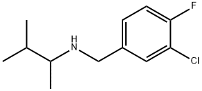 Benzenemethanamine, 3-chloro-N-(1,2-dimethylpropyl)-4-fluoro- Structural
