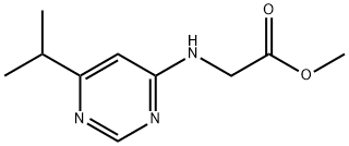 Glycine, N-[6-(1-methylethyl)-4-pyrimidinyl]-, methyl ester Structural