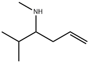 N,2-dimethylhex-5-en-3-amine Structural