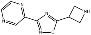Pyrazine, 2-[5-(3-azetidinyl)-1,2,4-oxadiazol-3-yl]- Structural