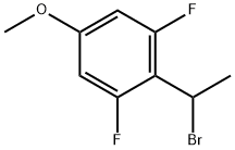 Benzene, 2-(1-bromoethyl)-1,3-difluoro-5-methoxy- Structural