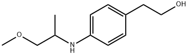 Benzeneethanol, 4-[(2-methoxy-1-methylethyl)amino]- Structural
