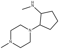 Cyclopentanamine, N-methyl-2-(4-methyl-1-piperazinyl)- Structural