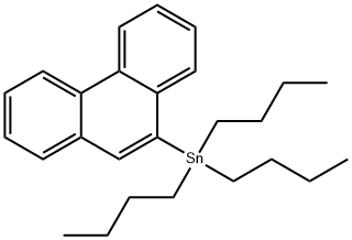 Tributyl-9-phenanthrenyl-stannane Structural