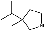 Pyrrolidine, 3-methyl-3-(1-methylethyl)- Structural
