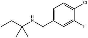 Benzenemethanamine, 4-chloro-N-(1,1-dimethylpropyl)-3-fluoro- Structural