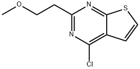 Thieno[2,3-d]pyrimidine, 4-chloro-2-(2-methoxyethyl)- Structural