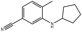 Benzonitrile, 3-(cyclopentylamino)-4-methyl- Structural