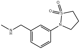 Benzenemethanamine, 3-(1,1-dioxido-2-isothiazolidinyl)-N-methyl- Structural