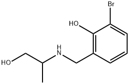 Phenol, 2-bromo-6-[[(2-hydroxy-1-methylethyl)amino]methyl]- Structural