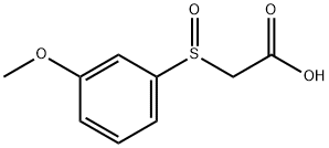 Acetic acid, 2-[(3-methoxyphenyl)sulfinyl]- Structural