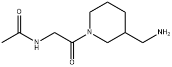 Acetamide, N-[2-[3-(aminomethyl)-1-piperidinyl]-2-oxoethyl]- Structural