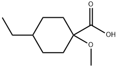 Cyclohexanecarboxylic acid, 4-ethyl-1-methoxy- Structural