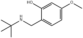 Phenol, 2-[[(1,1-dimethylethyl)amino]methyl]-5-methoxy- Structural