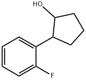 Cyclopentanol, 2-(2-fluorophenyl)- Structural