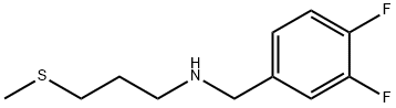 Benzenemethanamine, 3,4-difluoro-N-[3-(methylthio)propyl]- Structural