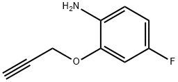 Benzenamine, 4-fluoro-2-(2-propyn-1-yloxy)- Structural