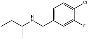 Benzenemethanamine, 4-chloro-3-fluoro-N-(1-methylpropyl)- Structural