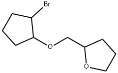 Furan, 2-[[(2-bromocyclopentyl)oxy]methyl]tetrahydro- Structural