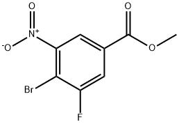 Benzoic acid, 4-bromo-3-fluoro-5-nitro-, methyl ester Structural