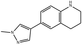 Quinoline, 1,2,3,4-tetrahydro-6-(1-methyl-1H-pyrazol-4-yl)- Structural
