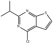 Thieno[2,3-d]pyrimidine, 4-chloro-2-(1-methylethyl)- Structural