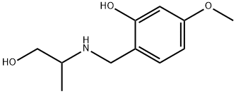 Phenol, 2-[[(2-hydroxy-1-methylethyl)amino]methyl]-5-methoxy- Structural