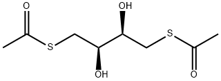 Ethanethioic acid, S,S'-(2,3-dihydroxy-1,4-butanediyl) ester, (R*,R*)- (9CI) Structural