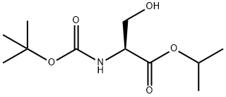 Isopropyl (tert-butoxycarbonyl)-L-serinate Structural