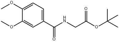 Glycine, N-(3,4-dimethoxybenzoyl)-, 1,1-dimethylethyl ester Structural
