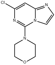 Imidazo[1,2-c]pyrimidine, 7-chloro-5-(4-morpholinyl)- Structural