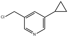 Pyridine, 3-(chloromethyl)-5-cyclopropyl- Structural