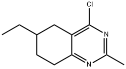 Quinazoline, 4-chloro-6-ethyl-5,6,7,8-tetrahydro-2-methyl- Structural