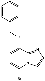 Imidazo[1,2-a]pyridine, 5-bromo-8-(phenylmethoxy)- Structural