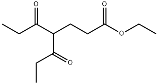 Heptanoic acid, 5-oxo-4-(1-oxopropyl)-, ethyl ester Structural