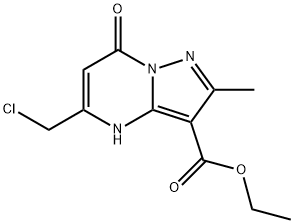 ethyl 5-(chloromethyl)-2-methyl-7-oxo-4H,7H-pyrazolo[1,5-a]pyrimidine-3-carboxylate Structural