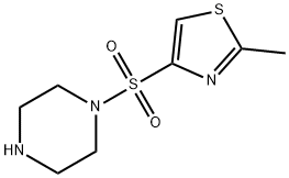 Piperazine, 1-[(2-methyl-4-thiazolyl)sulfonyl]- Structural