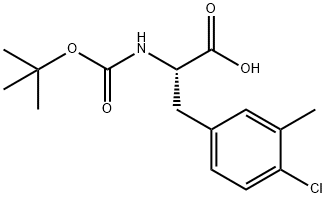 Phenylalanine, 4-chloro-N-[(1,1-dimethylethoxy)carbonyl]-3-methyl- Structural