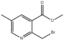 methyl 2-(bromomethyl)-5-methylnicotinate Structural