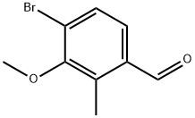 Benzaldehyde, 4-bromo-3-methoxy-2-methyl- Structural