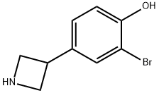 Phenol, 4-(3-azetidinyl)-2-bromo- Structural