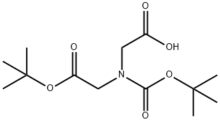 Glycine, N-(carboxymethyl)-N-[(1,1-dimethylethoxy)carbonyl]-, 1-(1,1-dimethylethyl) ester Structural