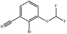 Benzonitrile, 2-bromo-3-(difluoromethoxy)- Structural
