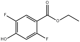 Benzoic acid, 2,5-difluoro-4-hydroxy-, ethyl ester Structural