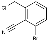 Benzonitrile, 2-bromo-6-(chloromethyl)- Structural